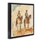 Stupell Industries Western Watercolor Cowboys Right Floating Frame, design by Petal Prints Design